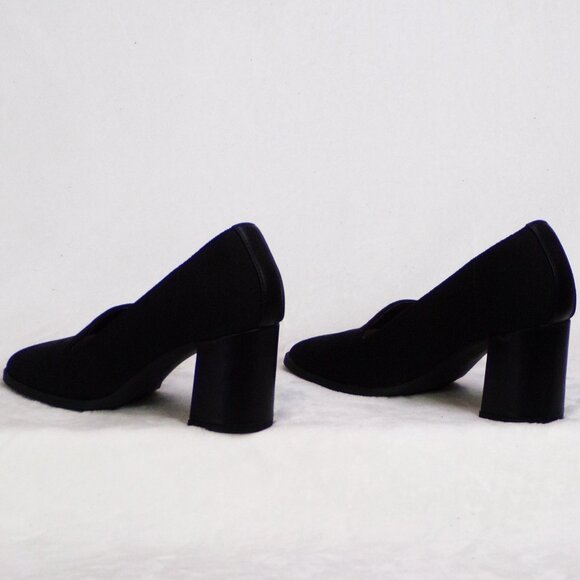 ADRIENNE VITTADINI 7M AV-BRITTINY black pumps fabric uppers cushioned insoles - Picture 8 of 13